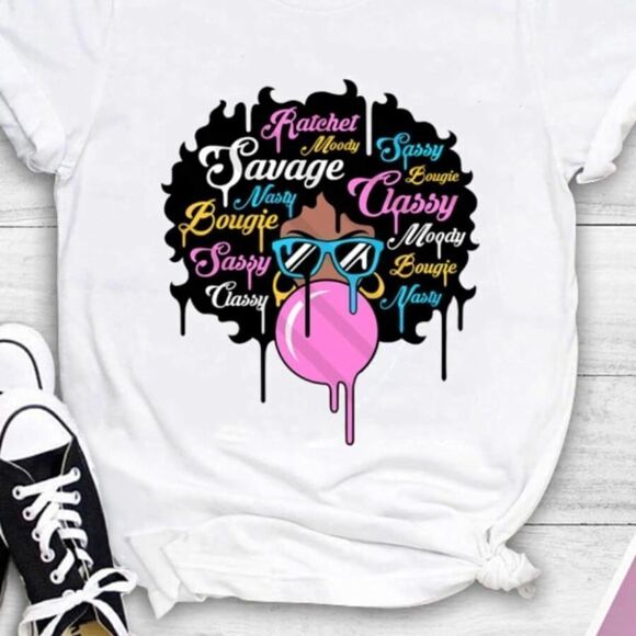 Ladies Cute Attitude T-shirt - Picture 3 of 3